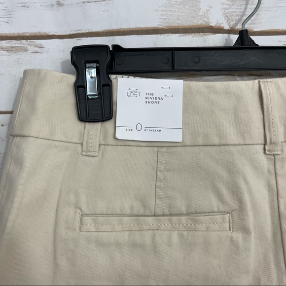 Loft Beige 6” Inseam The Riviera Short Shorts NWT - Picture 3 of 4